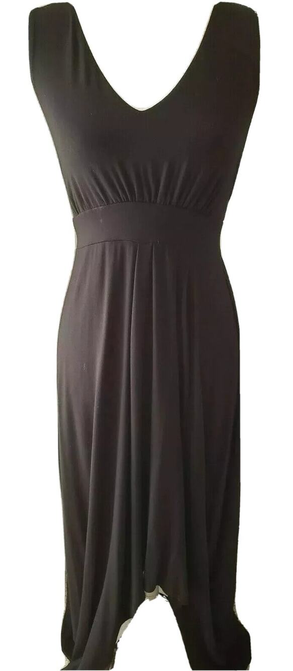 Chicos Womens Black Maxi Hi Lo Long Soft Sleeveless Stretchy Dress 0 Small 4